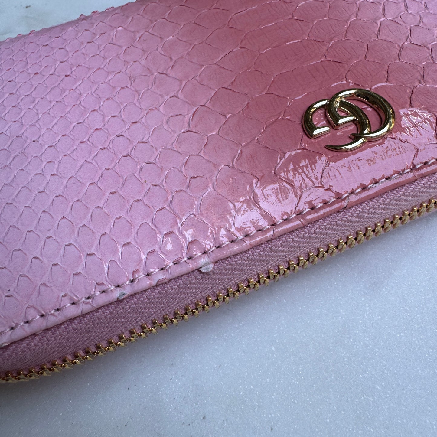 Gucci Ombré Python Zippy Wallet