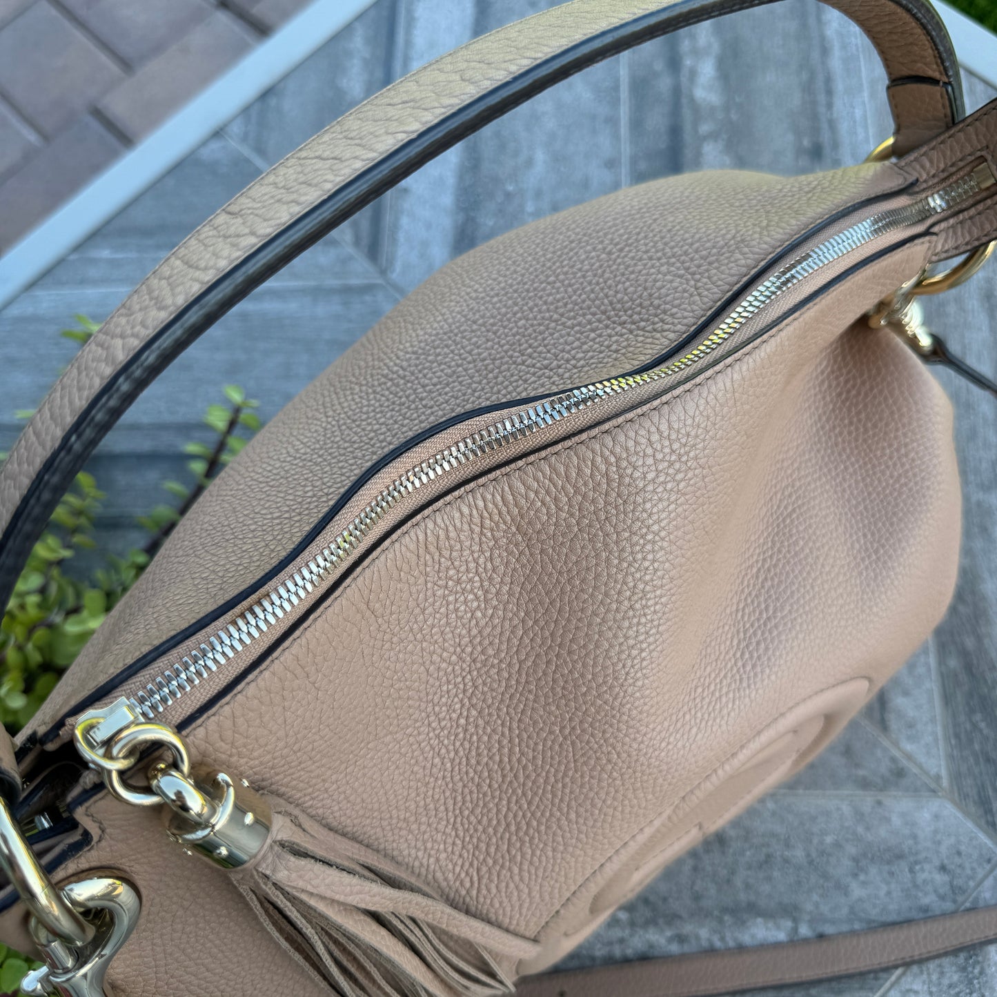 Gucci Leather Large Soho Hobo