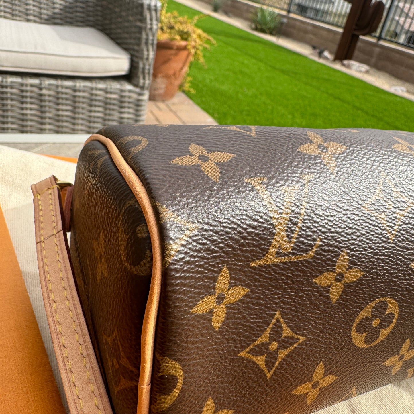 Louis Vuitton Monogram Nano Speedy Bandouliere