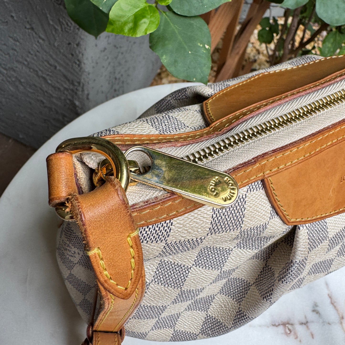 Louis Vuitton Damier Azur Siracusa PM Crossbody
