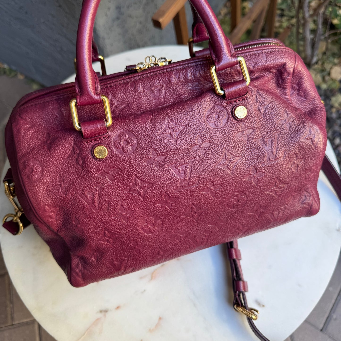 Louis Vuitton Empreinte Leather Speedy 25 Bandouliere