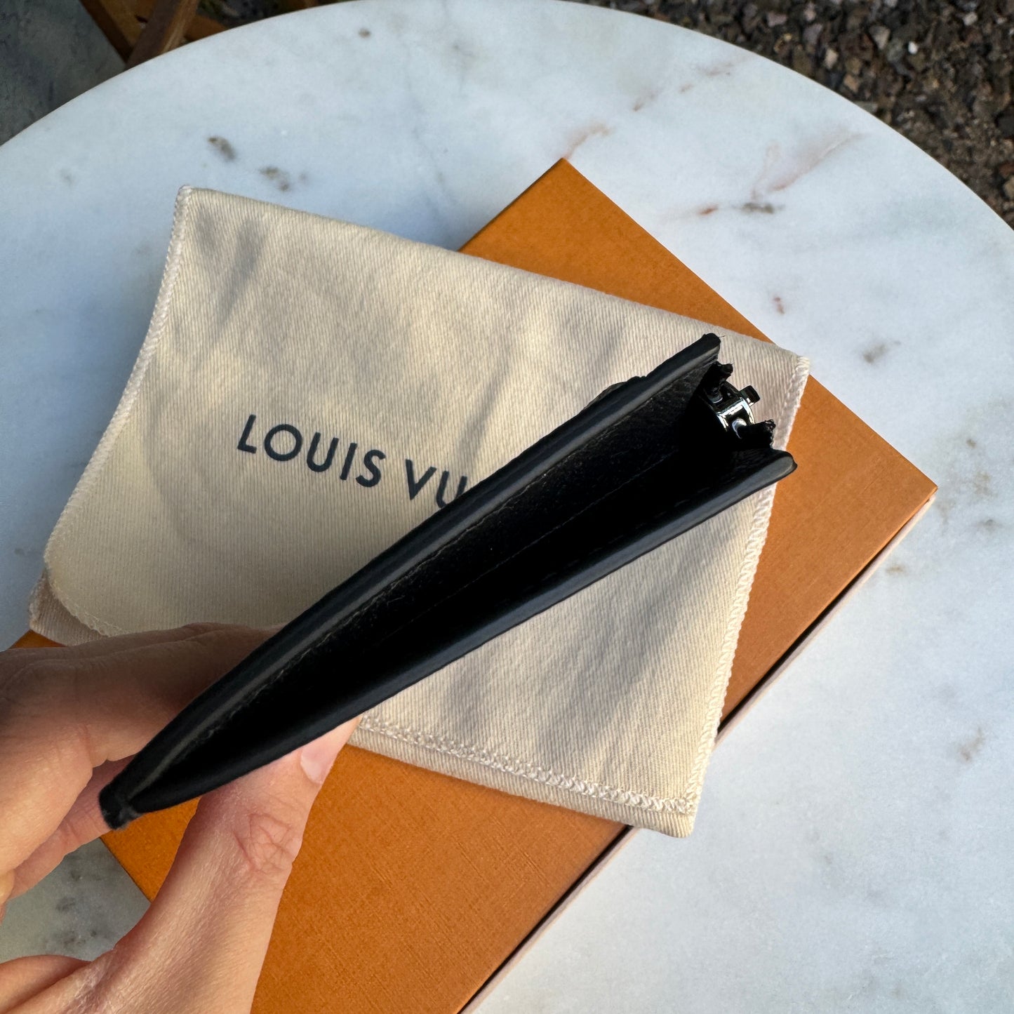 Louis Vuitton Reverse Monogram Eclipse Coin Card Holder