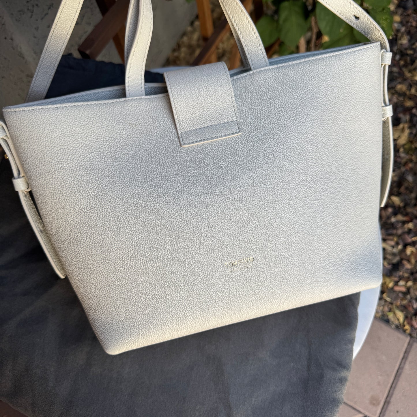 Tom Ford Grained Calfskin Mini TF East West Crossbody Tote