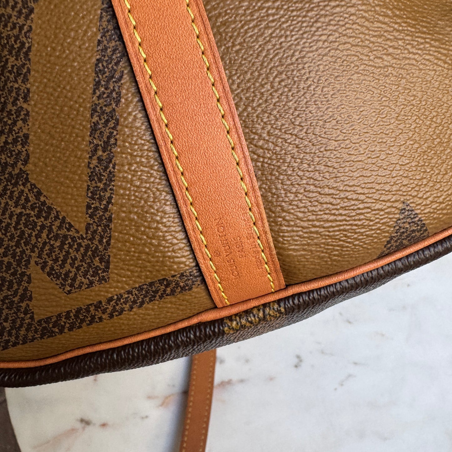 Louis Vuitton Reverse Giant Monogram Speedy Bandouliere 30