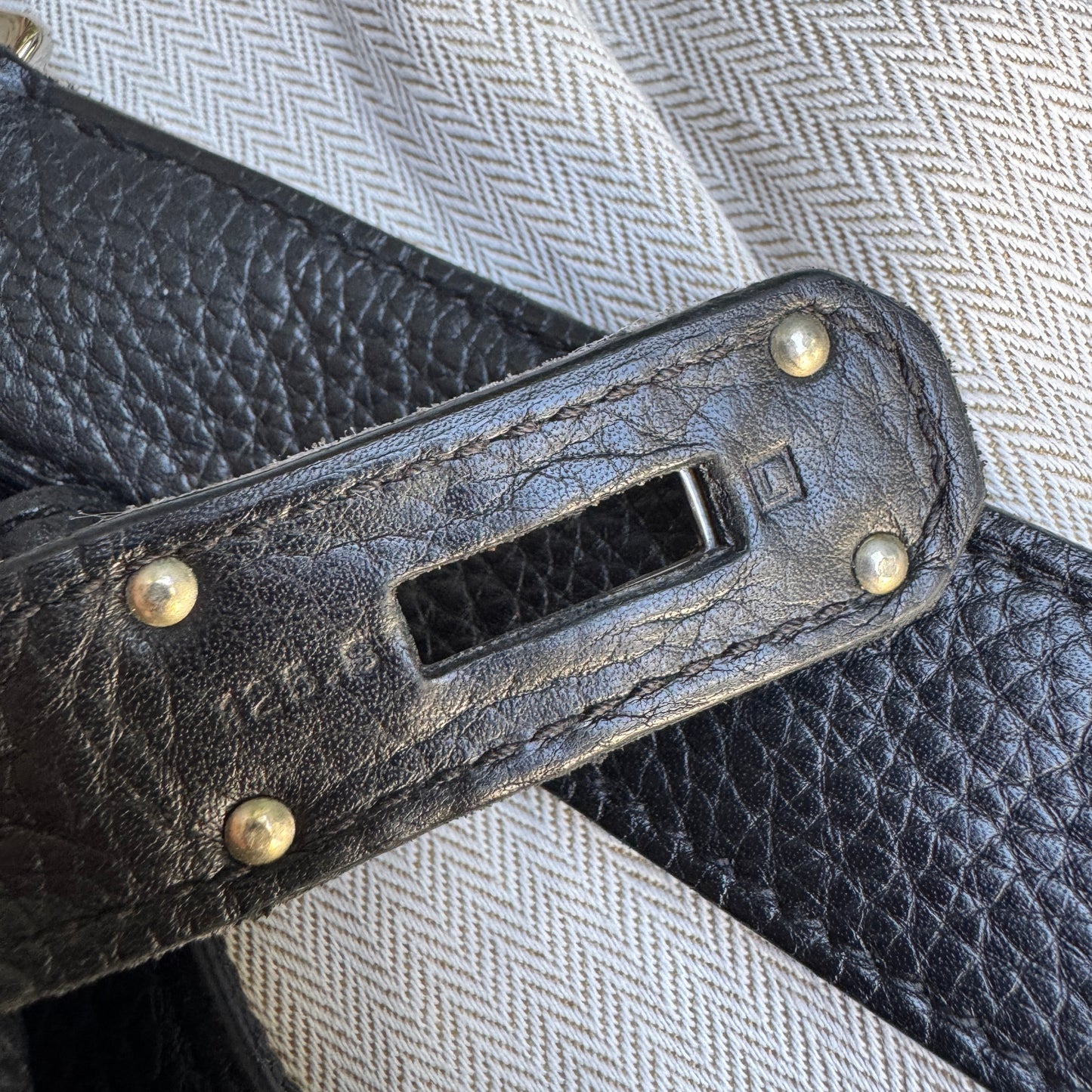 Hermès Togo Leather Jypsiere 34