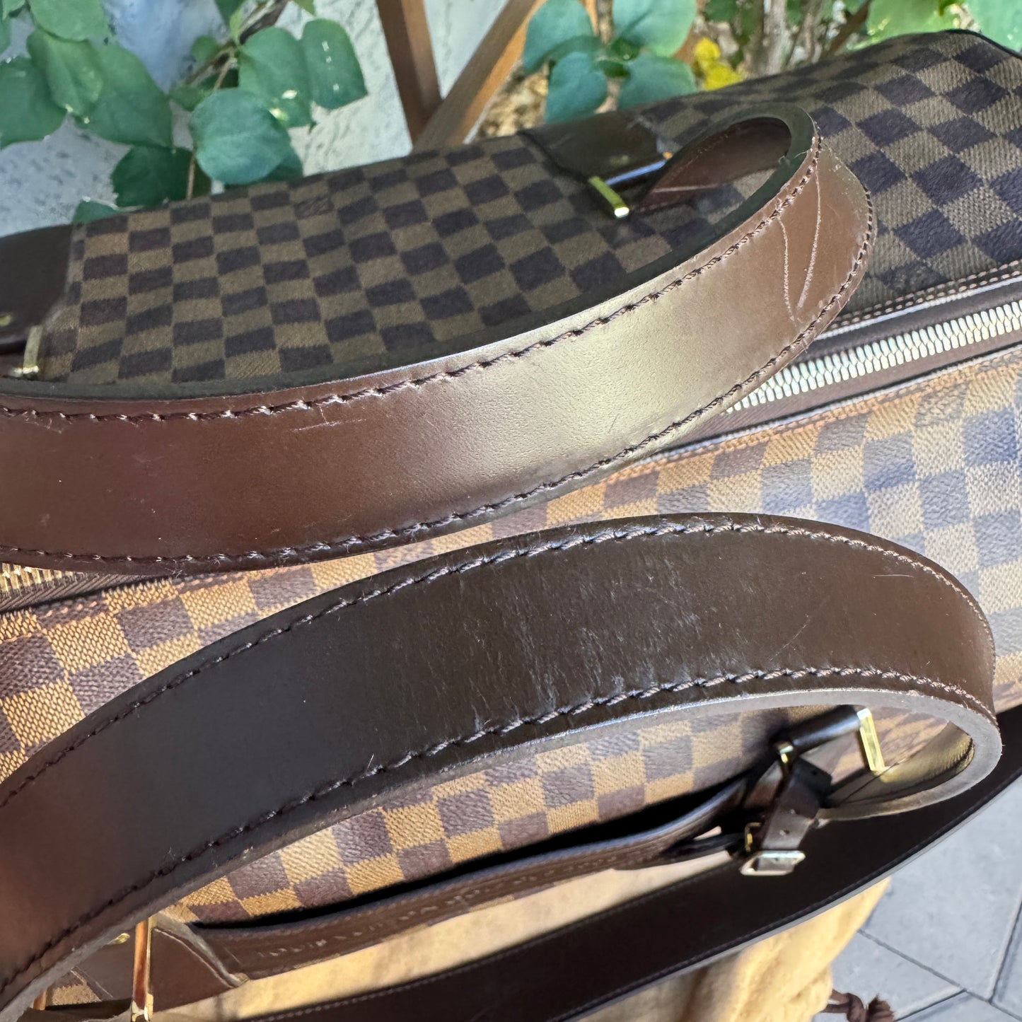 Louis Vuitton Vintage Damier Ebene Golf Cup Sac Polochon 55 Duffle