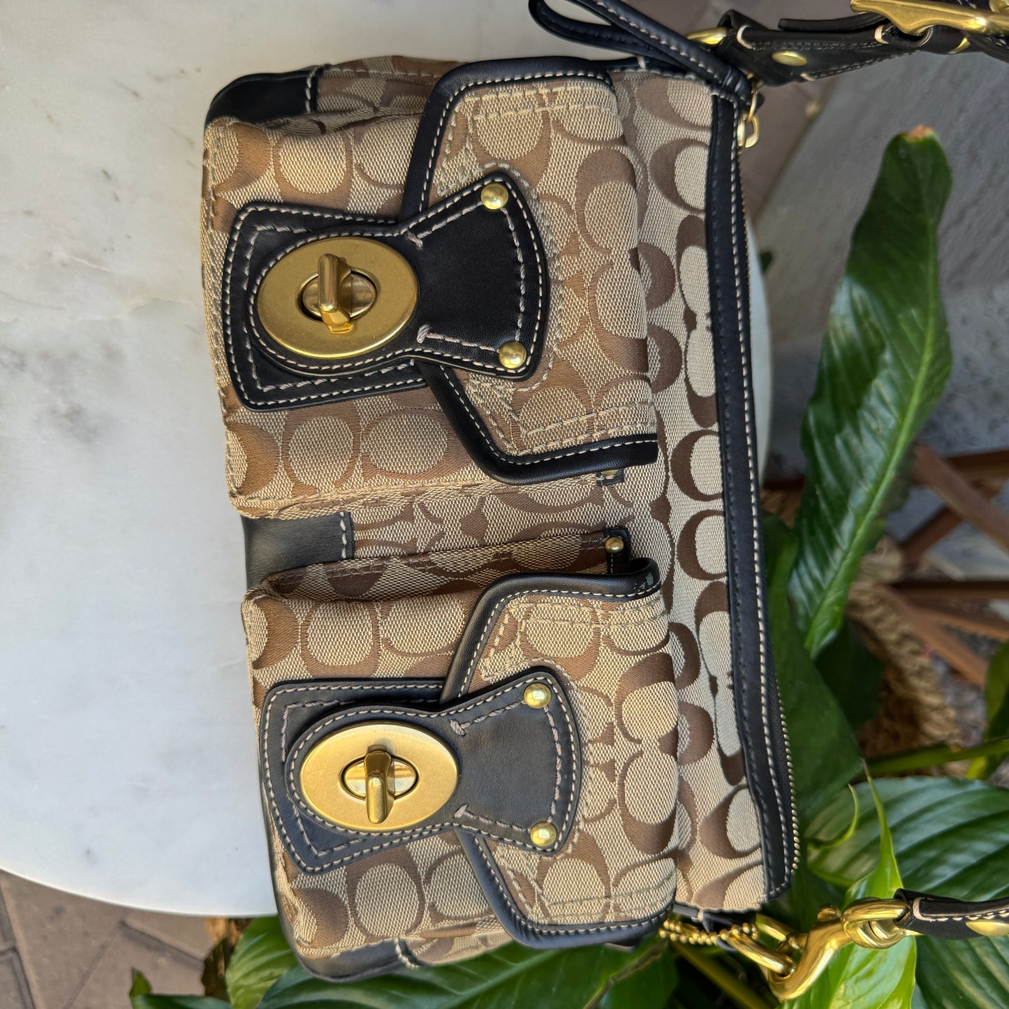 Coach Legacy Signature Shoulder Bag