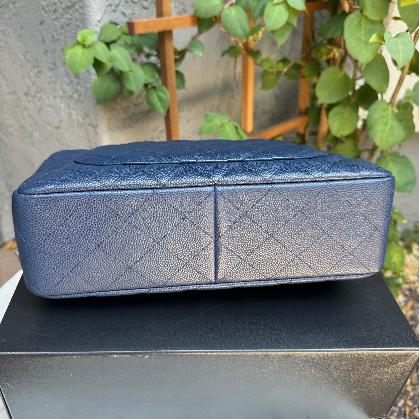 Chanel Jumbo Classic Single Flap Caviar Leather Shoulder Bag