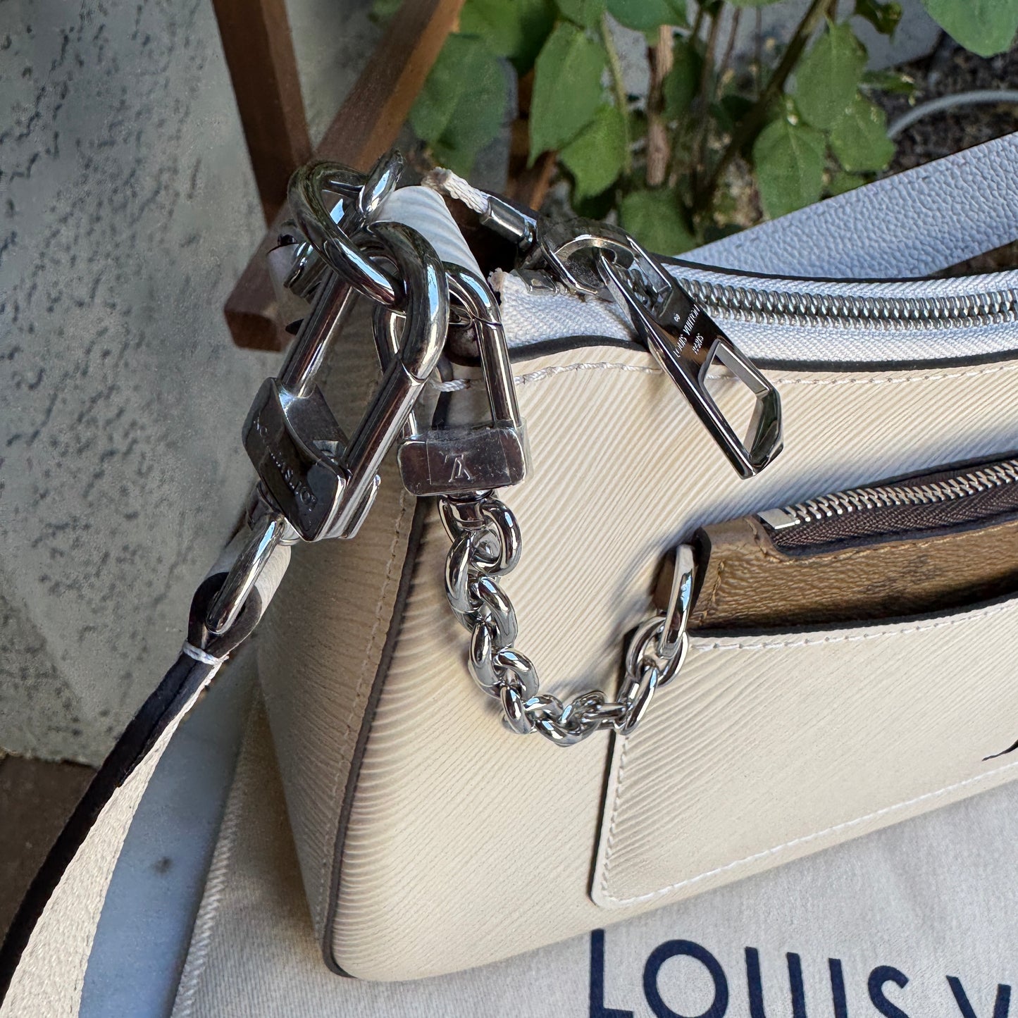 Louis Vuitton Quartz Epi Leather Marelle Crossbody