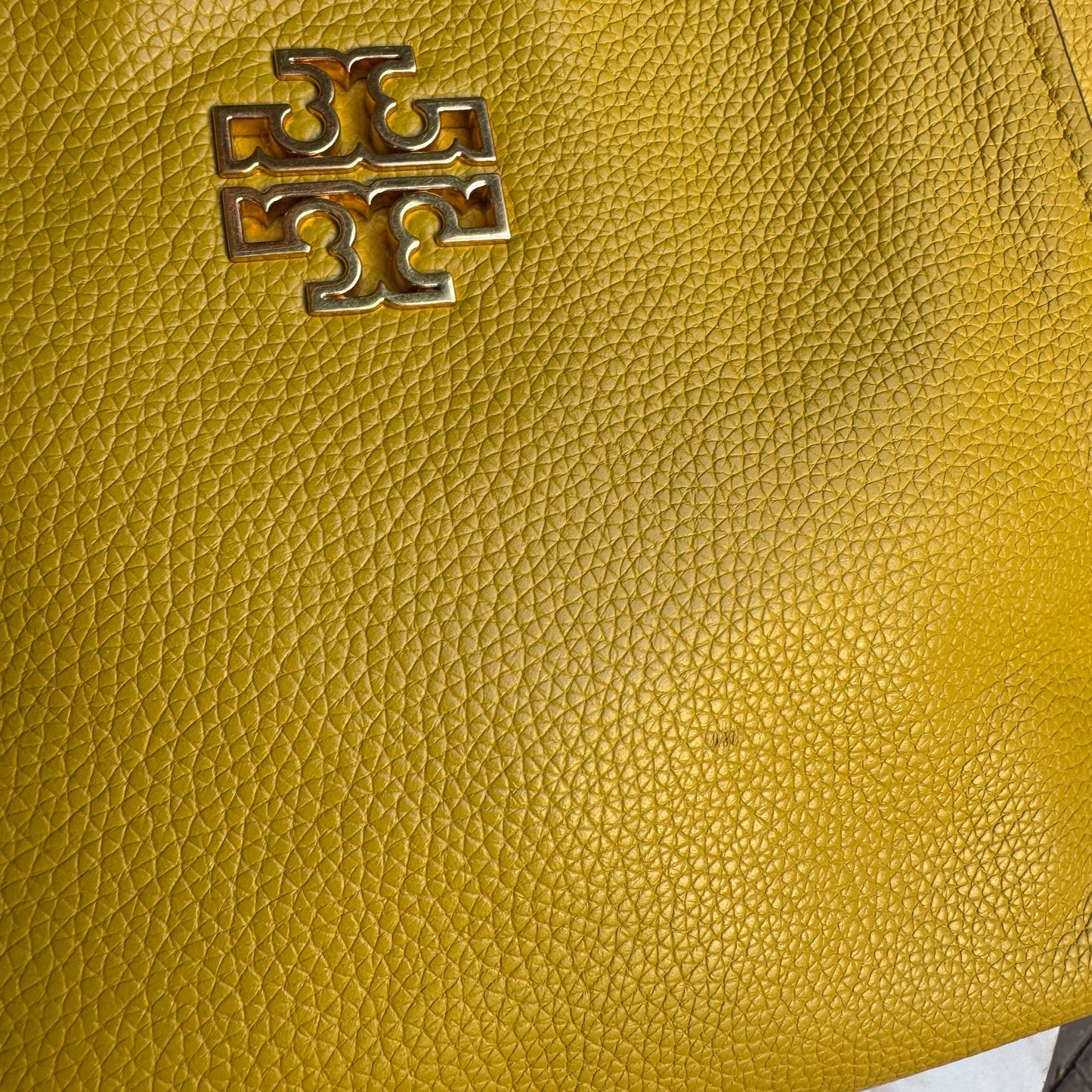 Tory Burch Britten Slouchy Chain Pebbled Leather Shoulder Bag