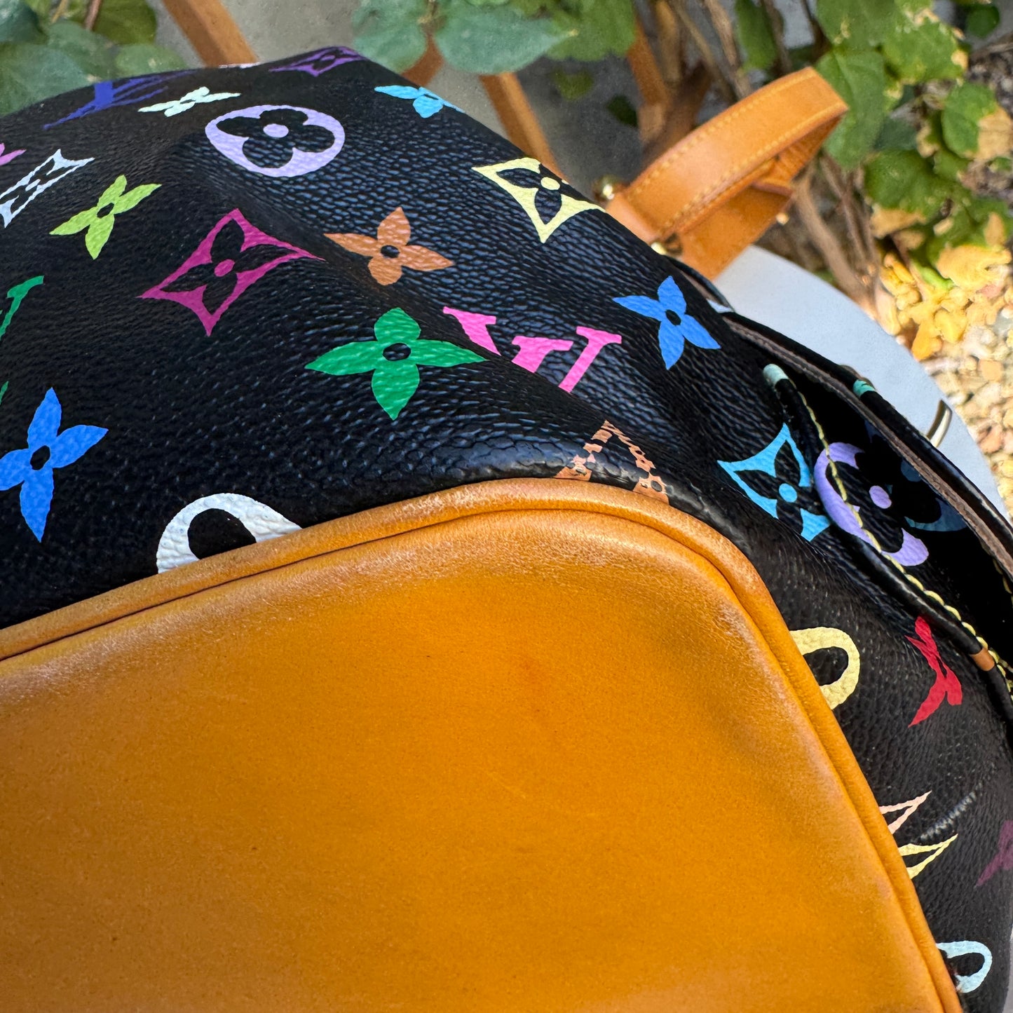 Louis Vuitton Multicolore Petit Noe Bucket Drawstring Shoulder Bag