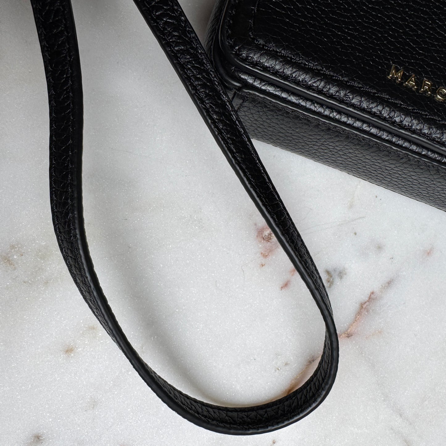 Marc Jacobs Groove Mini Pebbled Leather Flap Crossbody