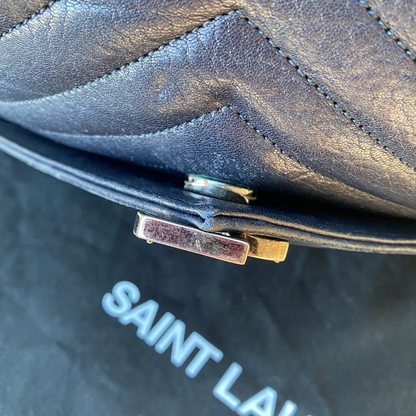 Saint Laurent Large Monogram Matelasse College Bag