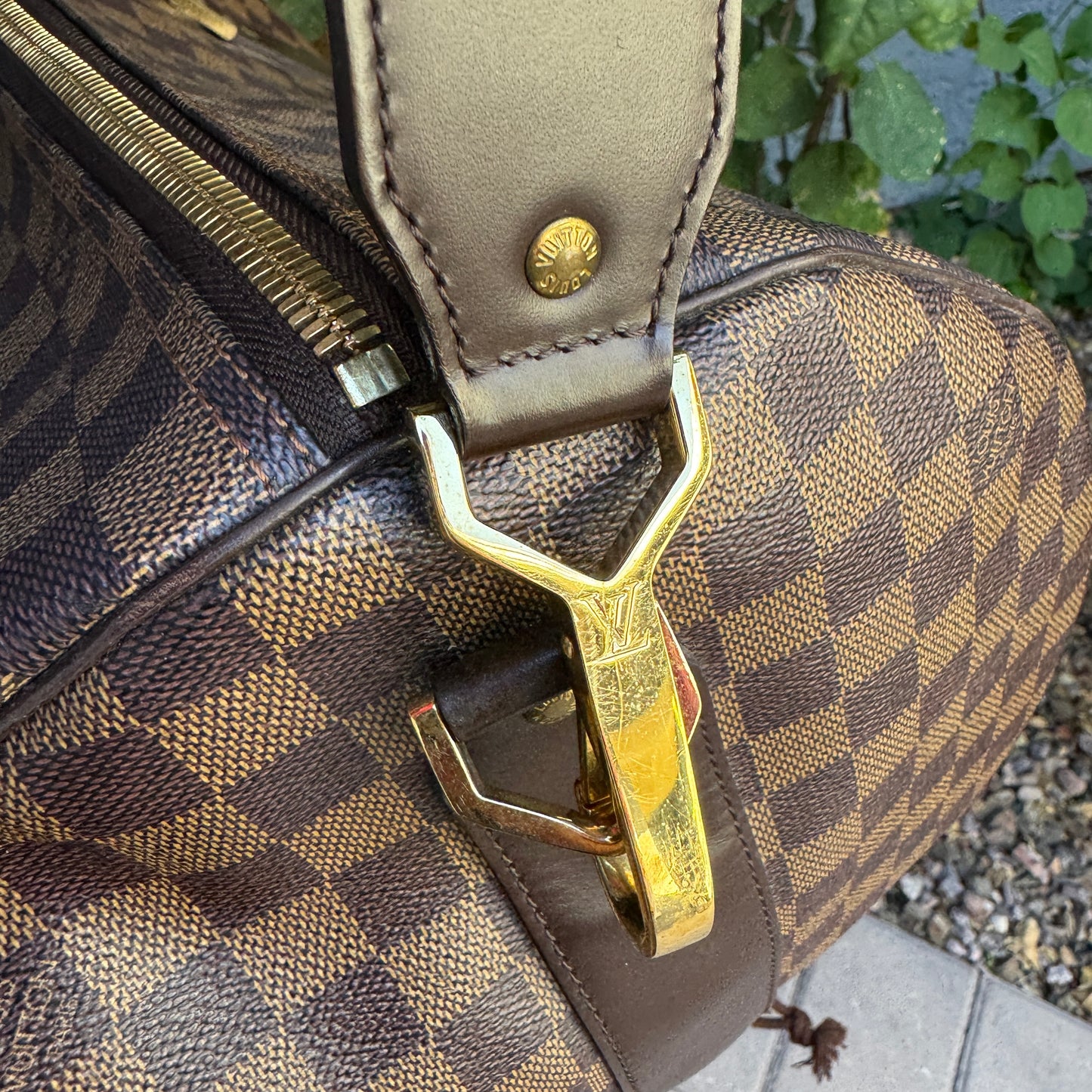 Louis Vuitton Vintage Damier Ebene Golf Cup Sac Polochon 55 Duffle