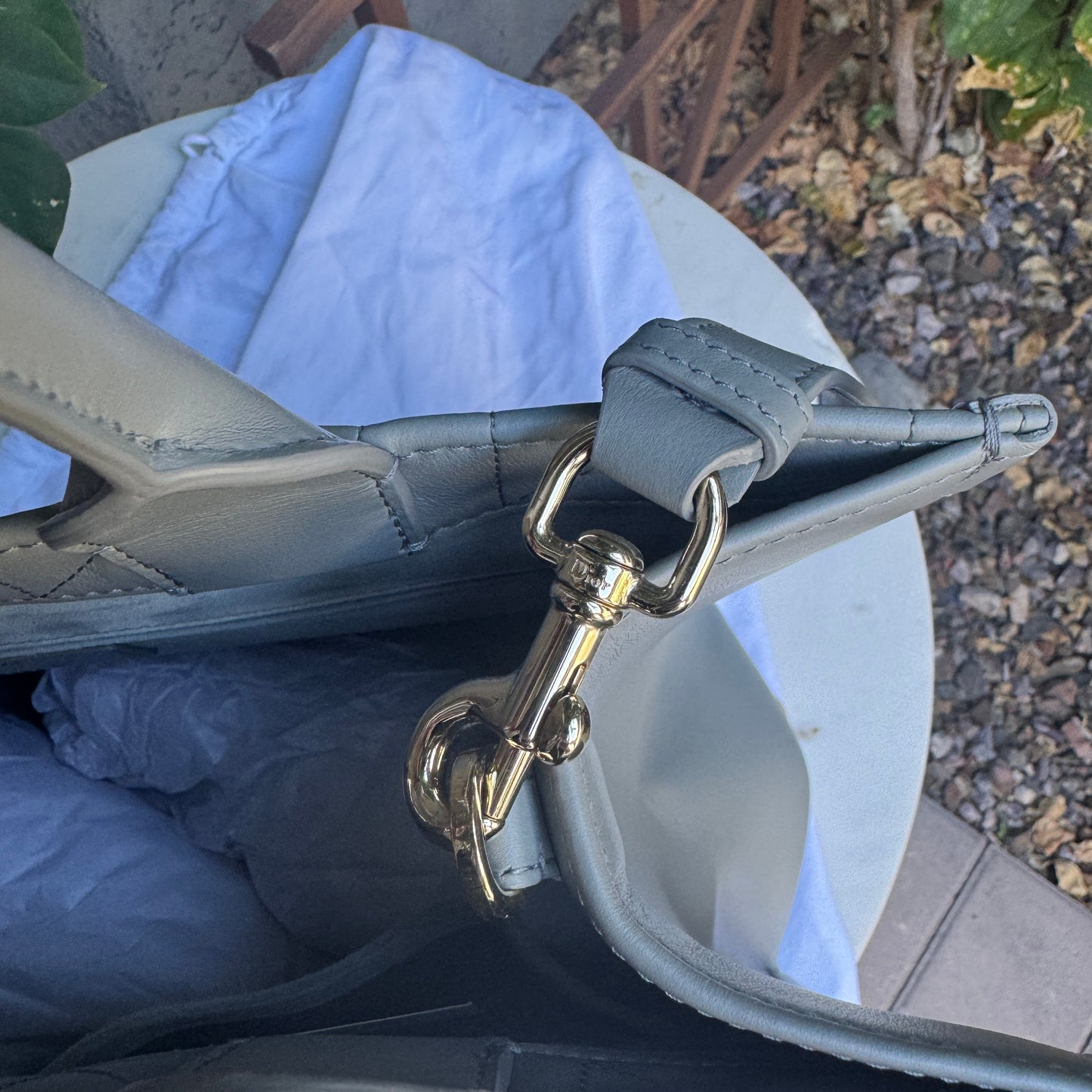 Christian Dior Calfskin Macrocannage Leather Medium Book Tote