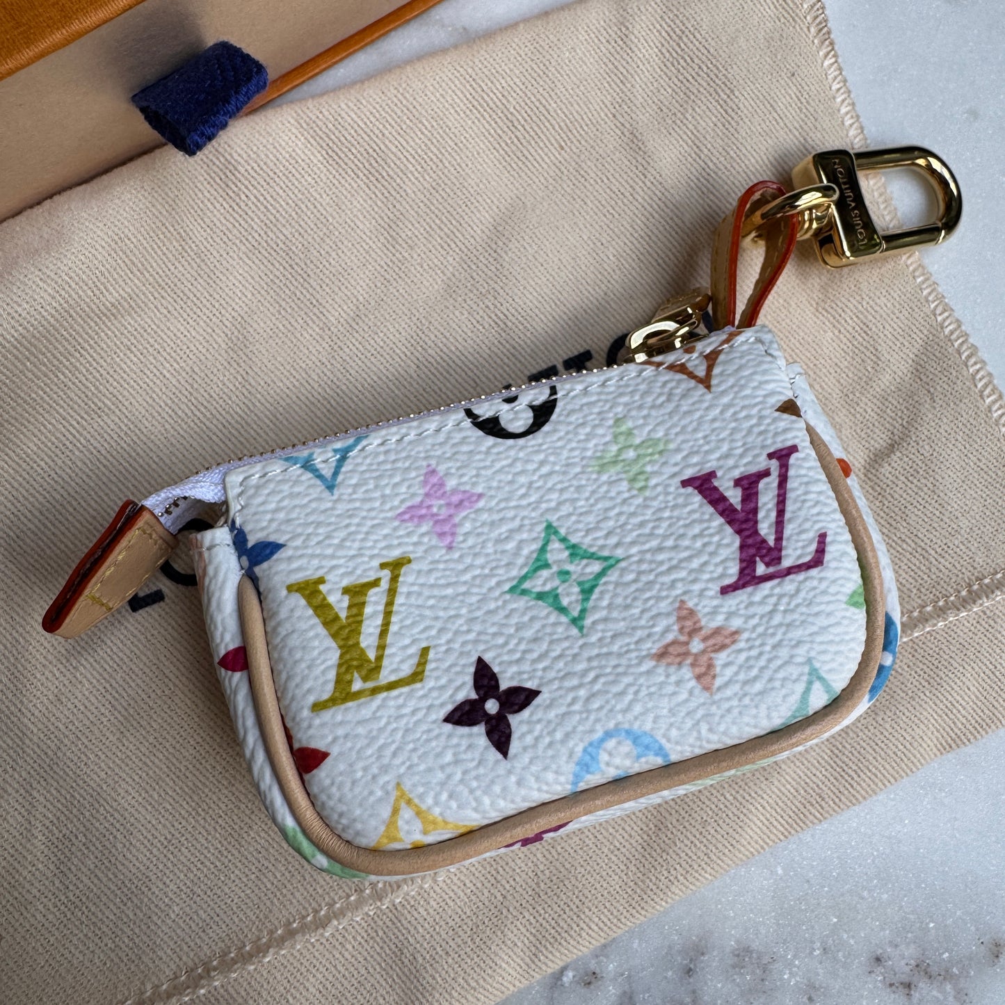 Louis Vuitton x Takashi Murakami Micro Pochette Bag Charm