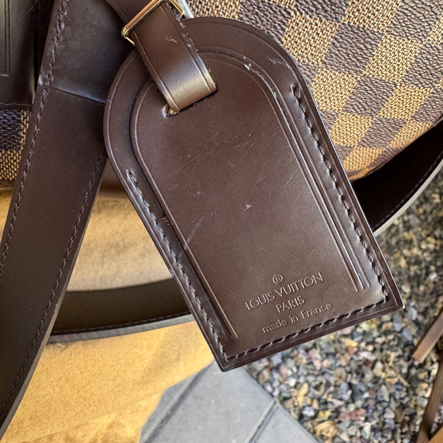 Louis Vuitton Vintage Damier Ebene Golf Cup Sac Polochon 55 Duffle