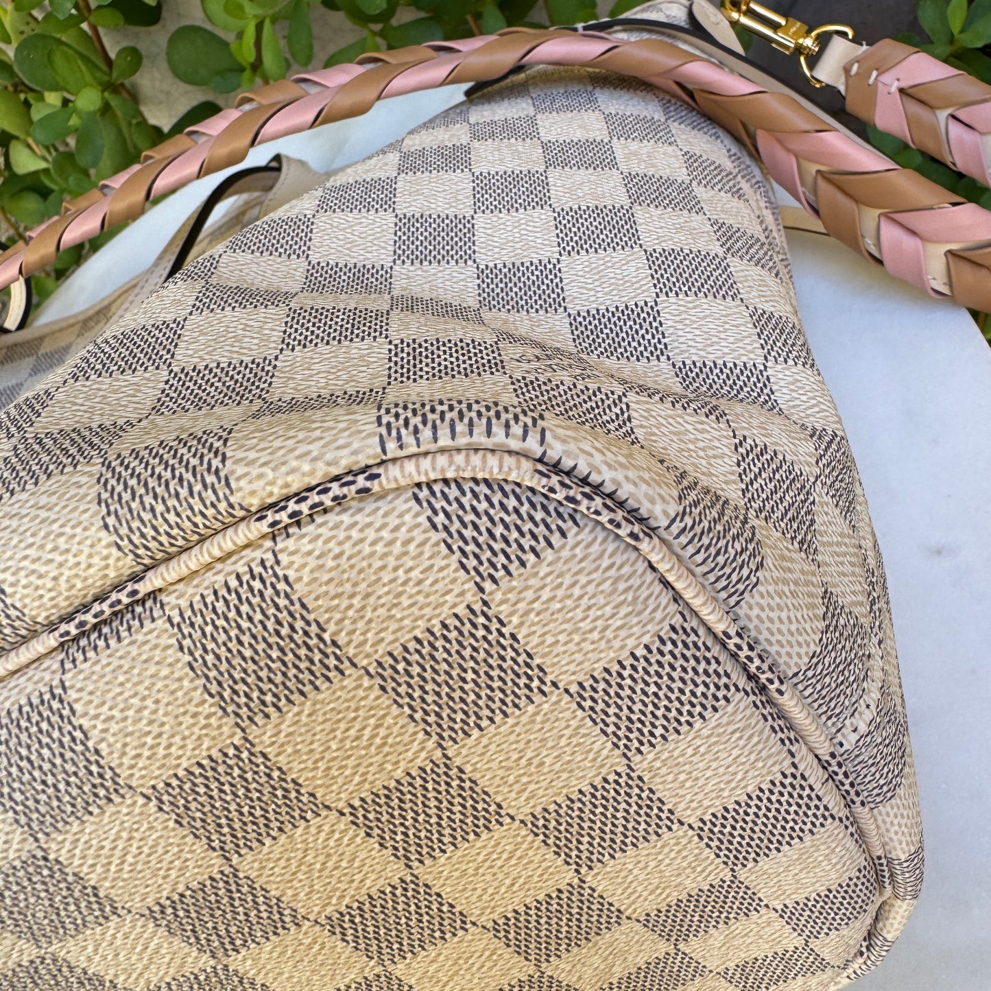 Louis Vuitton Braided Damier Azur Neverfull MM