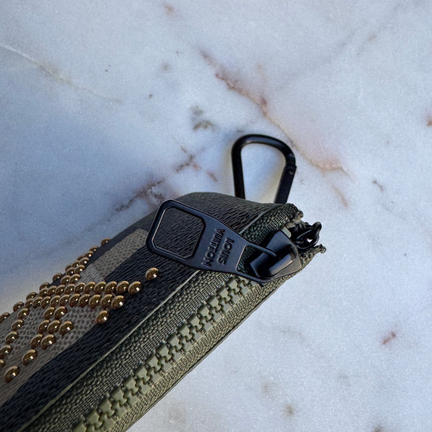 Louis Vuitton Damoflage Studded Pochette Cles Key Pouch