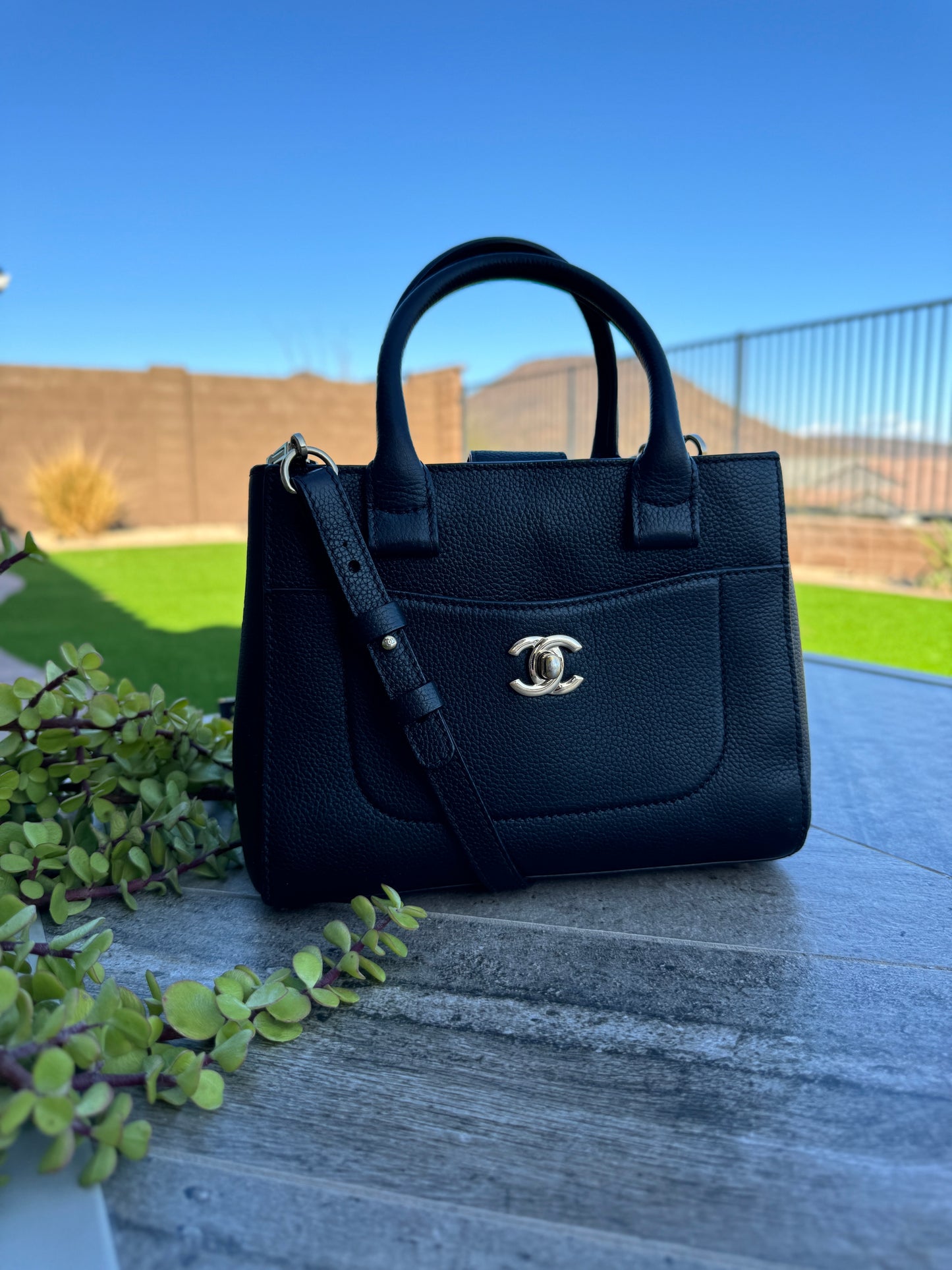 Chanel Leather Mini Neo Executive Tote