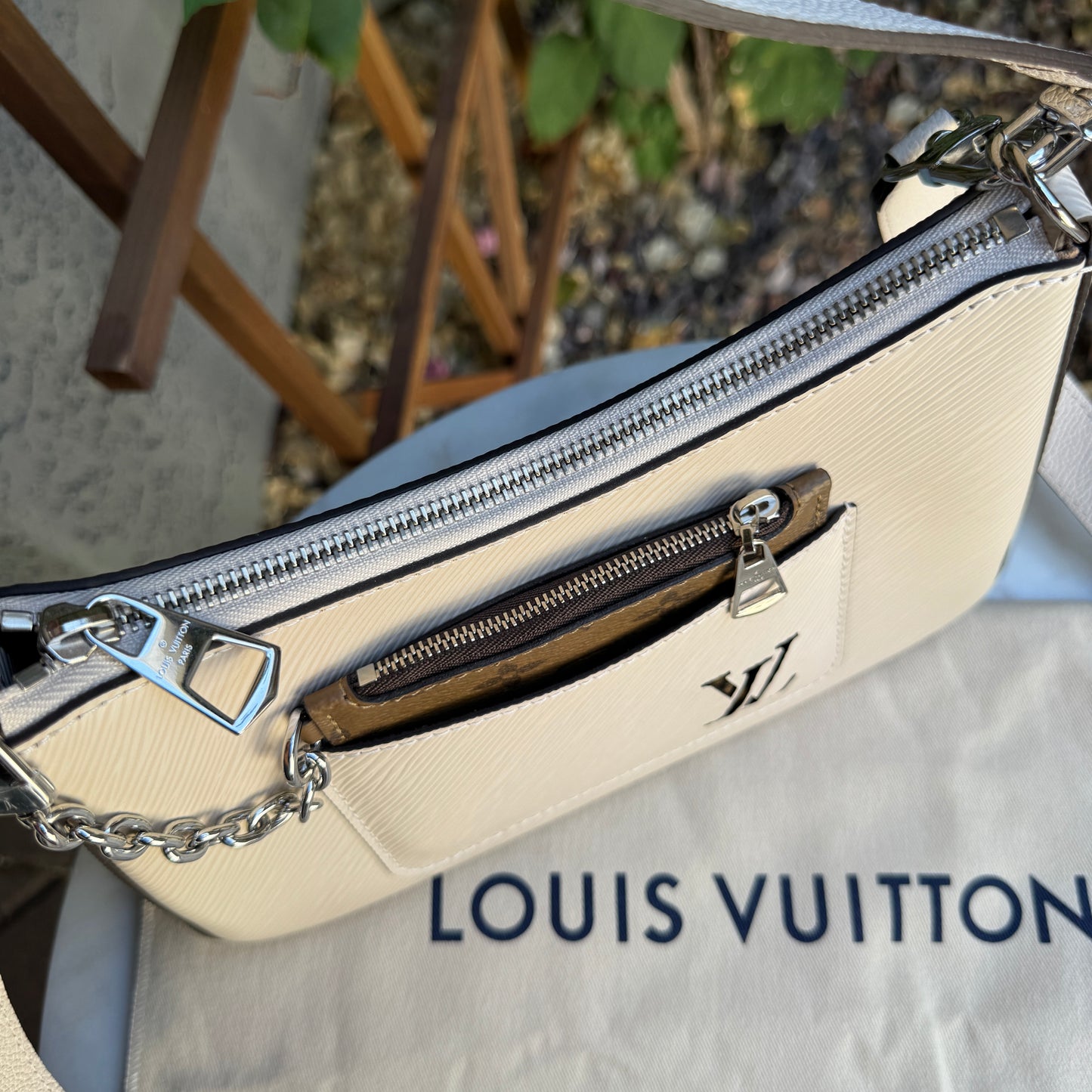 Louis Vuitton Quartz Epi Leather Marelle Crossbody