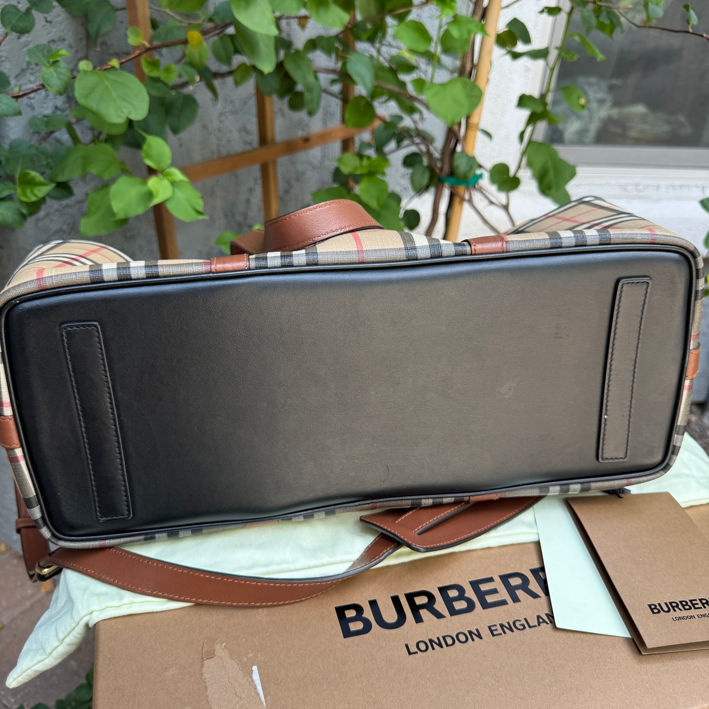 Burberry Parker Vintage Check Diaper Bag