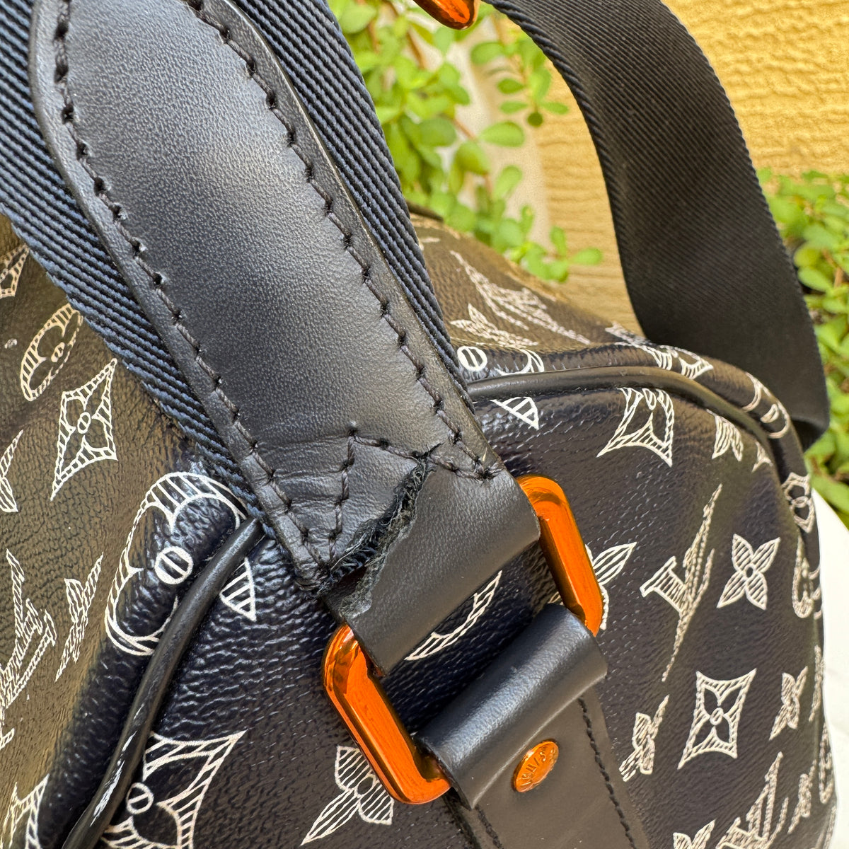 Louis Vuitton Monogram Ink Upside Down Speedy Bandouliere 40
