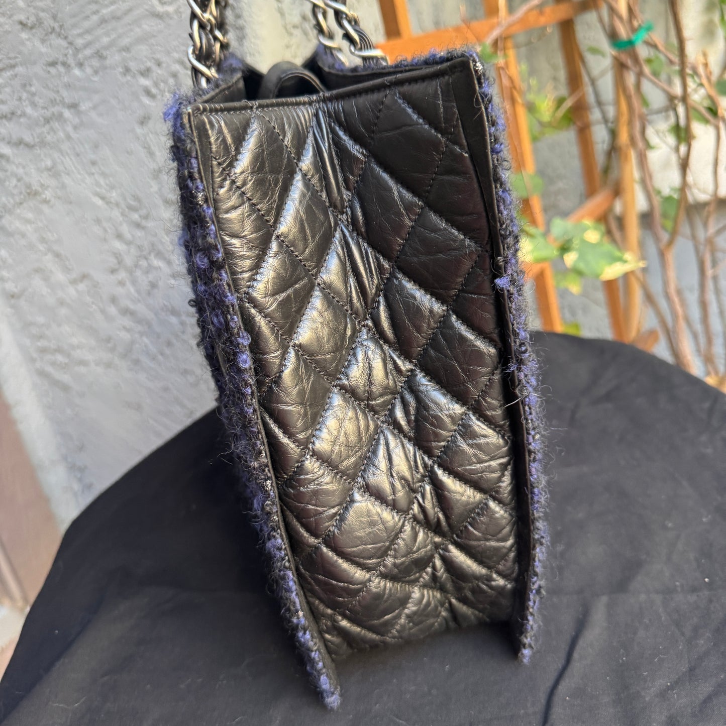 Chanel Calf Leather & Tweed Grand Shopping Secrets Tote