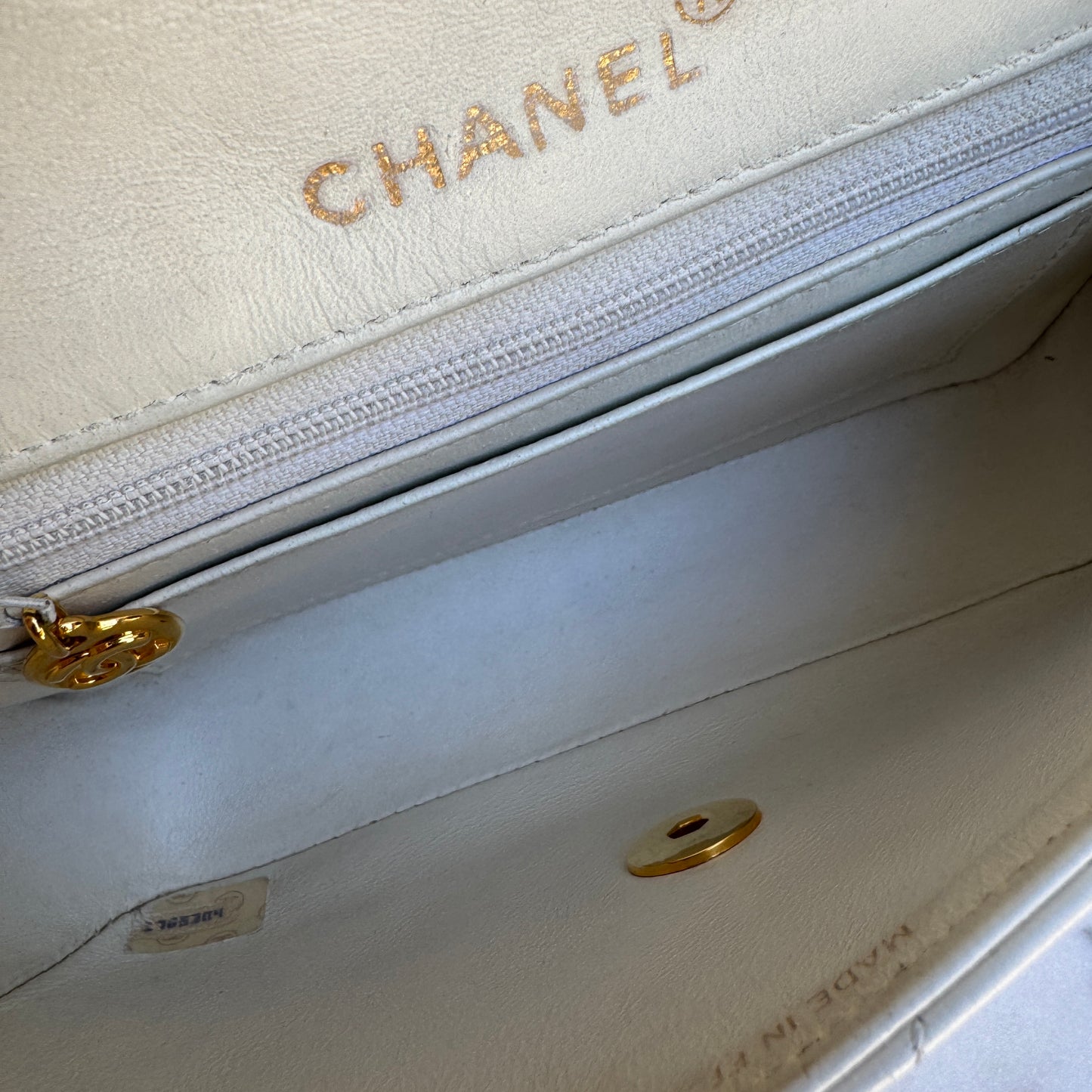 Chanel Diana Vintage Quilted Lambskin Small Single Flap Shoulder Bag