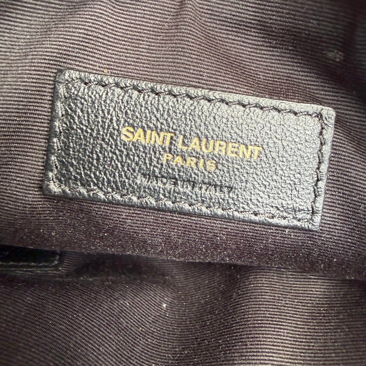 Saint Laurent Suede Leather Medium Jamie Shopping Bag with Pouch