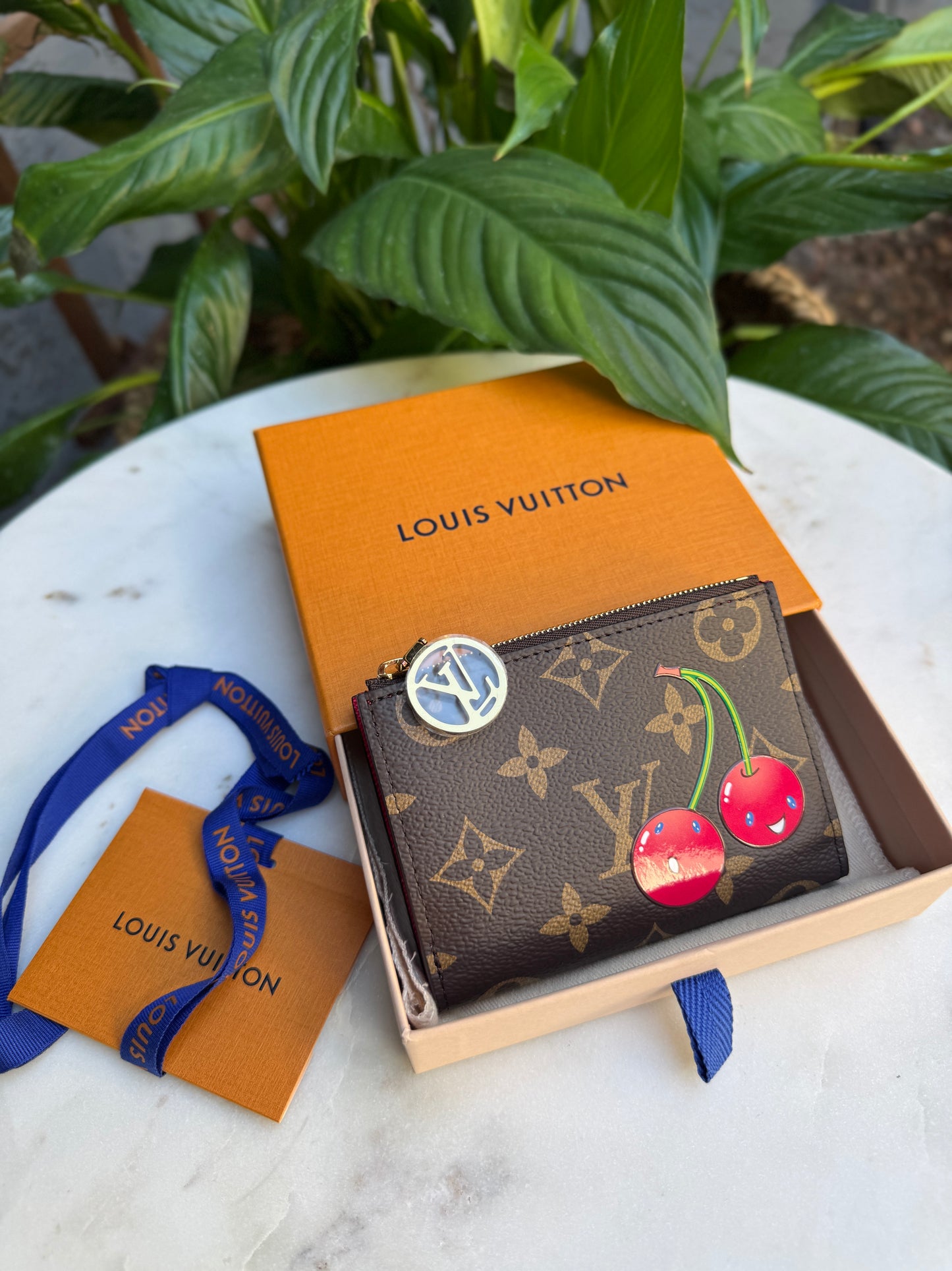 Louis Vuitton x Takashi Murakami Monogram Cerises Lisa Wallet