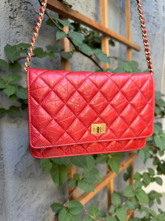 Chanel Reissue Snap Aged Calfskin Wallet on Chain WOC