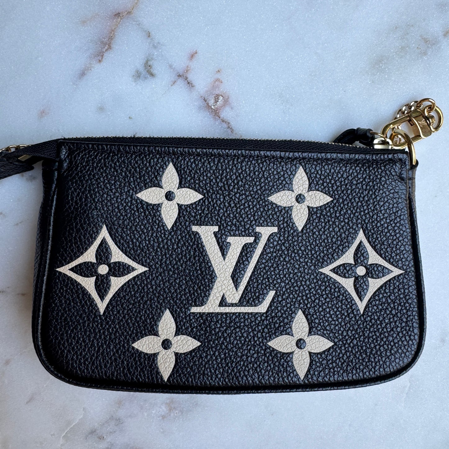Louis Vuitton Monogram Empreinte Giant Bicolor Mini Pochette Accessoires