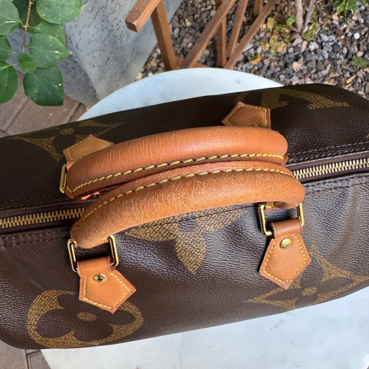 Louis Vuitton Reverse Giant Monogram Speedy Bandouliere 30