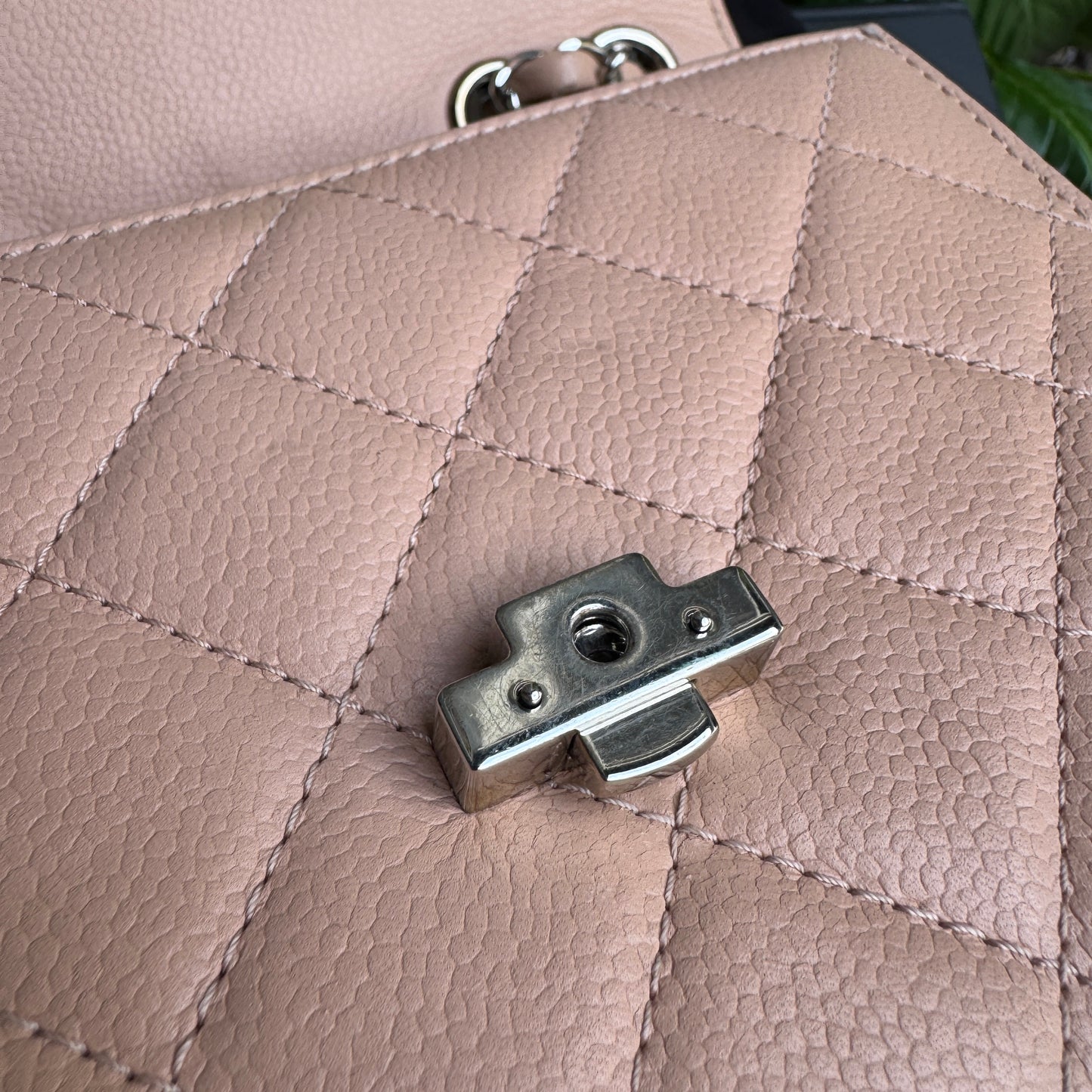Chanel Caviar Leather CC Box Flap Bag