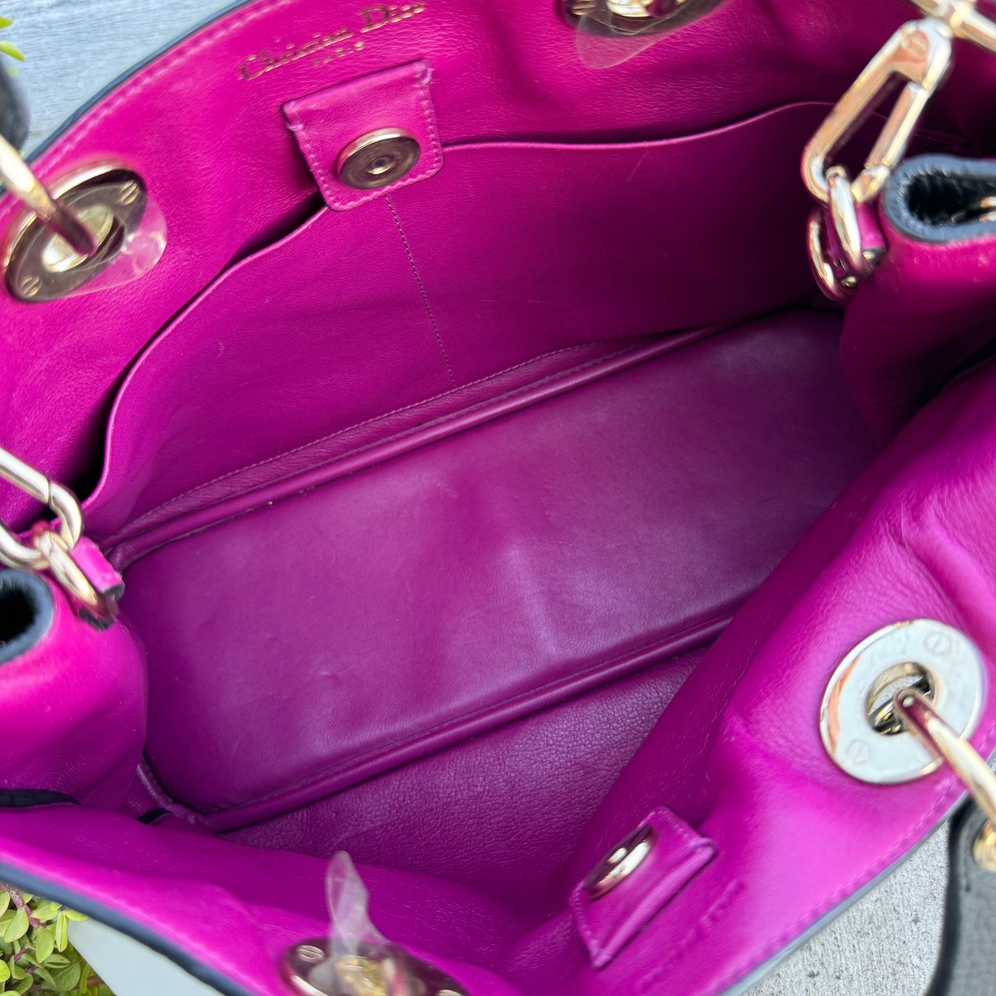 Christian Dior Bullcalf Medium Diorissimo Tote
