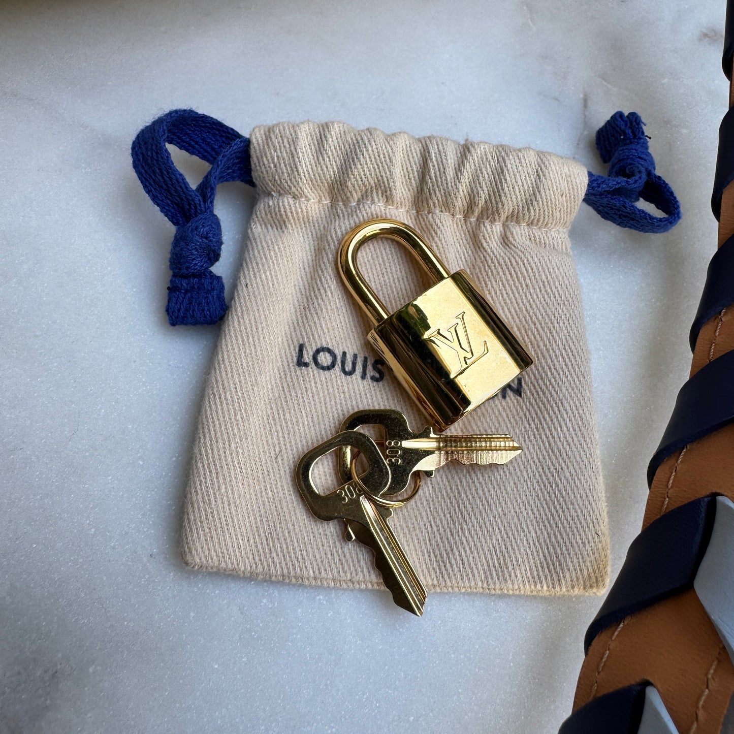 Louis Vuitton Damier Azur Canvas Braided Speedy 30 Bandouliere