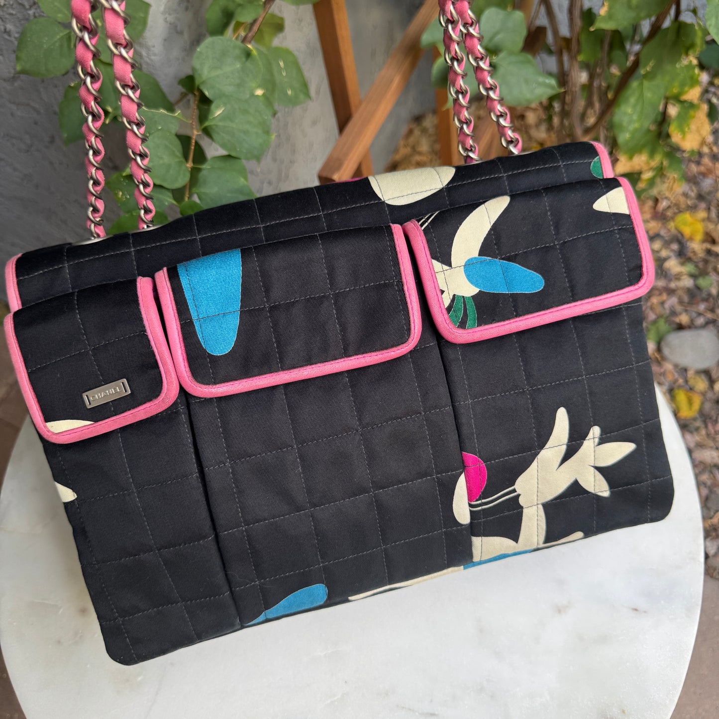 Chanel Vintage Reissue Single Flap Quilted Chocolate Bar Shoulder Bag