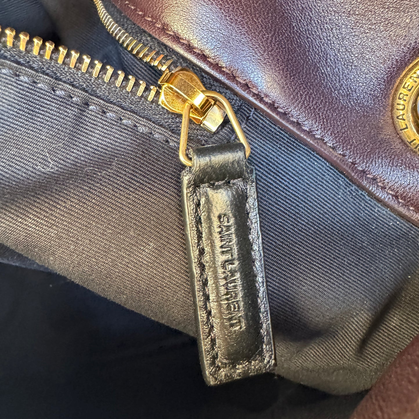 Saint Laurent Tweed Loulou Monogram Puffer Shoulder Bag