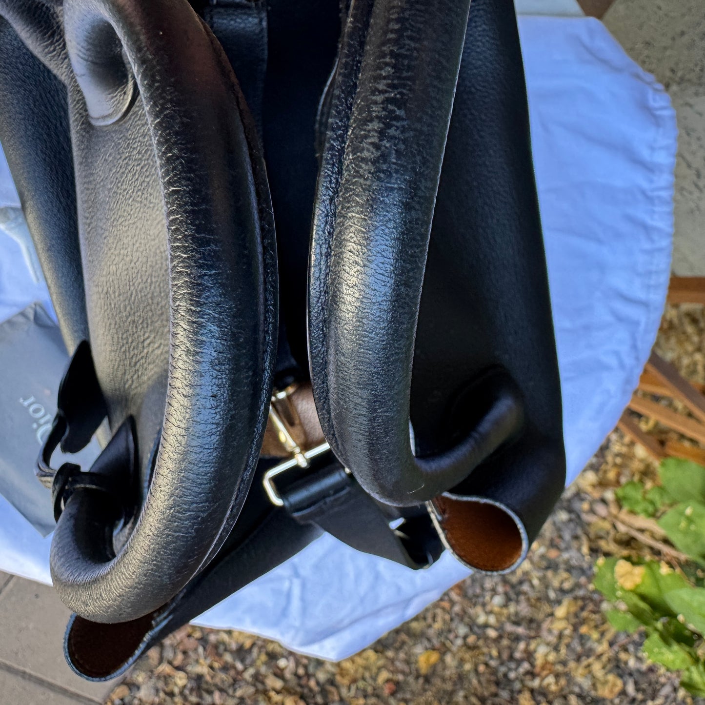 Dior Open Bar Leather Tote