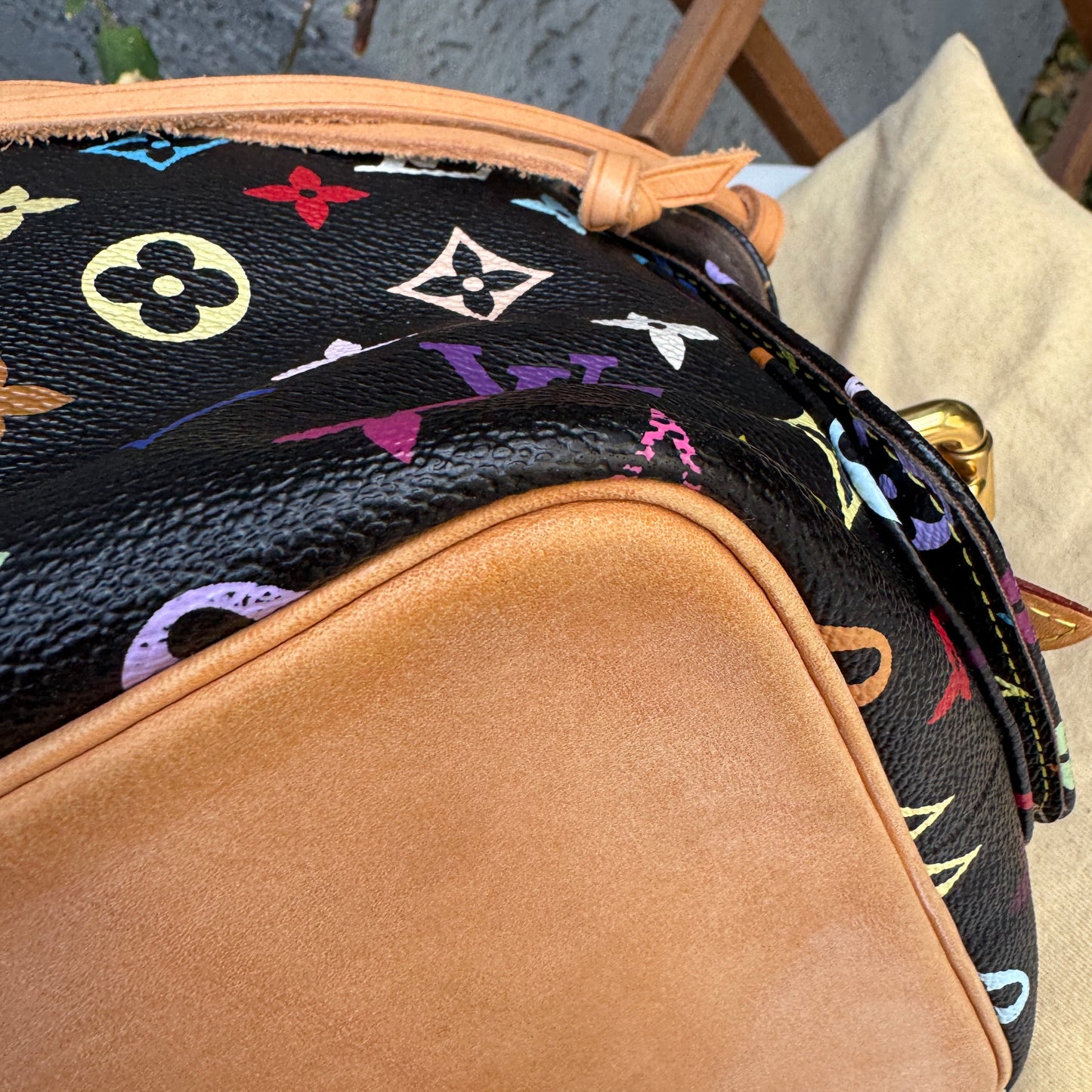 Louis Vuitton Multicolore Petit Noe Bucket Drawstring Shoulder Bag