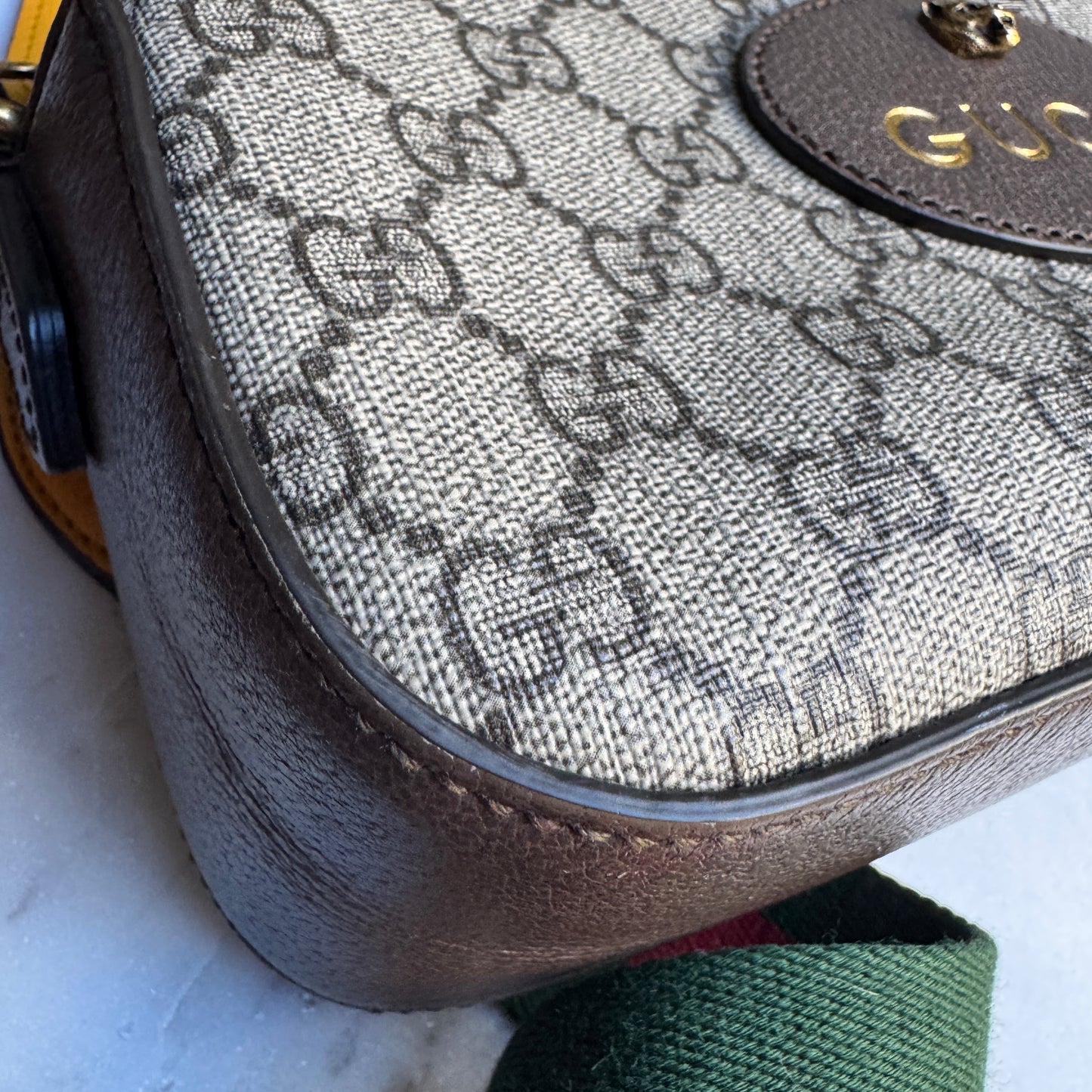 Gucci Vintage Neo Supreme Monogram Web Crossbody