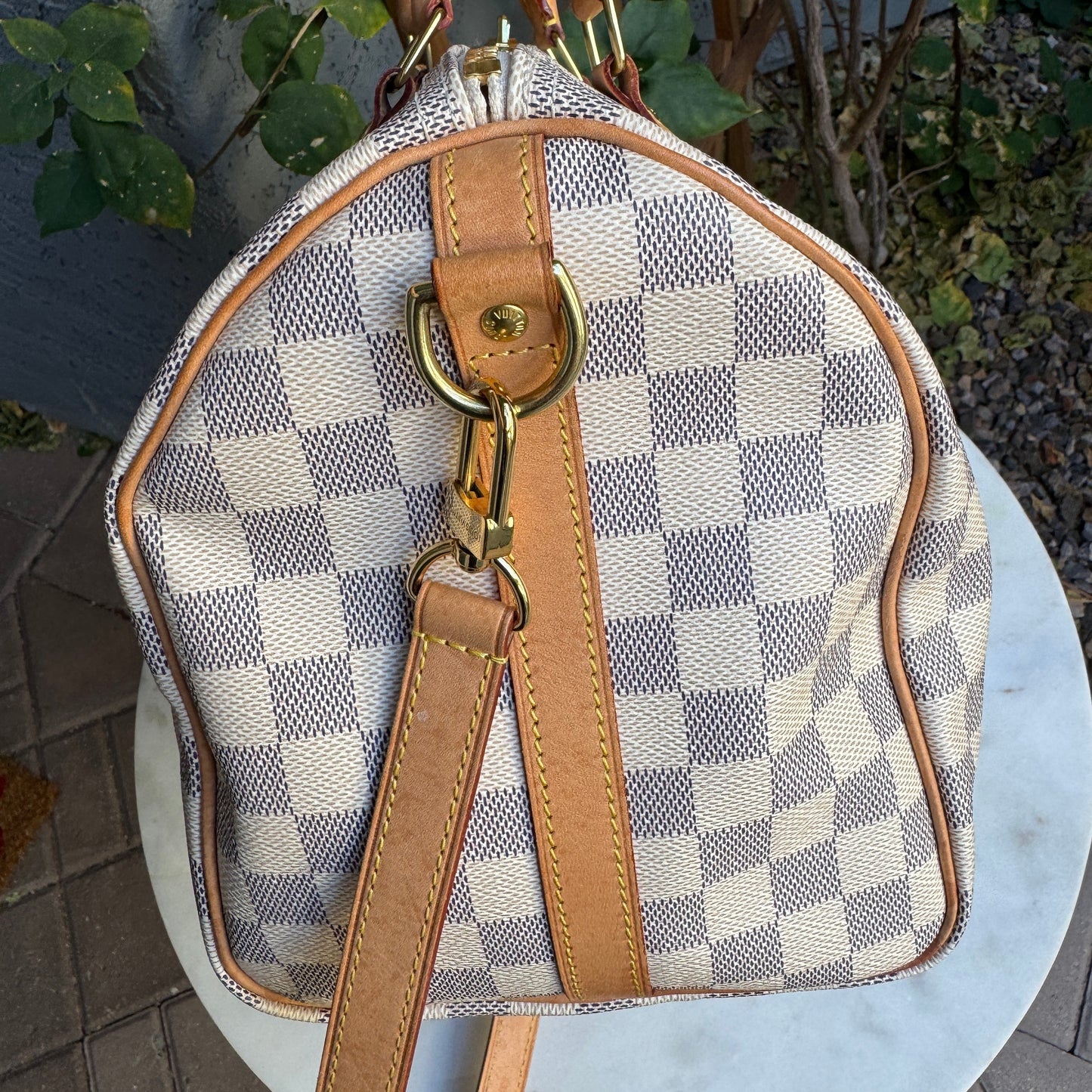 Louis Vuitton Damier Azur Speedy 30 Bandouliere