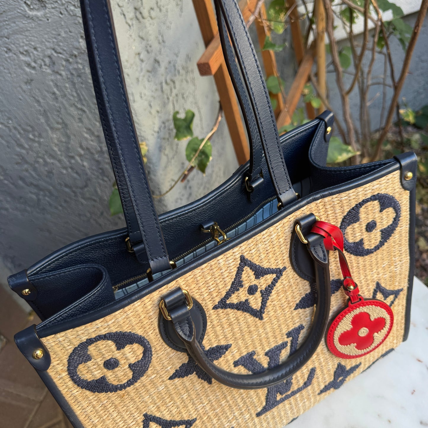 Louis Vuitton Monogram Giant Raffia OnTheGo MM