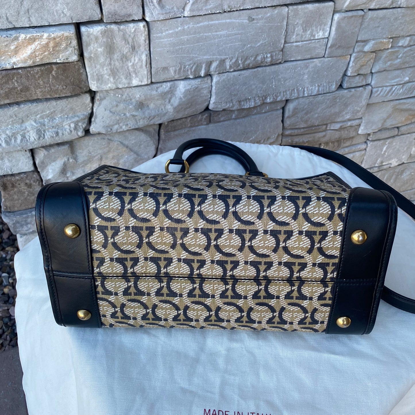 Salvatore Ferragamo Interlocking Gancini Satchel