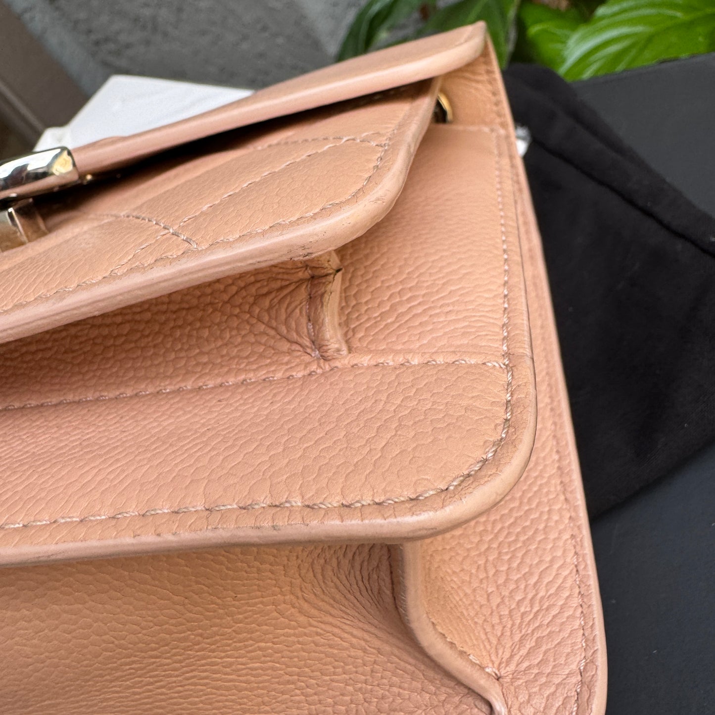 Chanel Caviar Leather CC Box Flap Bag