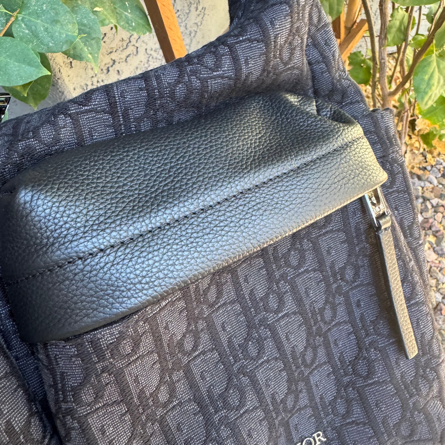 Dior Medium Rider Soft Hobo Oblique Jacquard Messenger Crossbody Bag