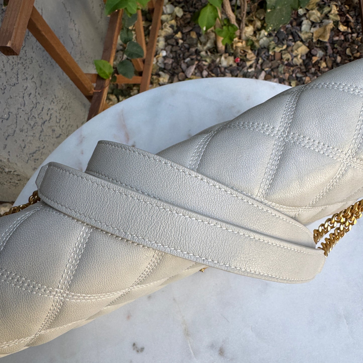 Saint Laurent Quilted Small Becky Shoulder Bag