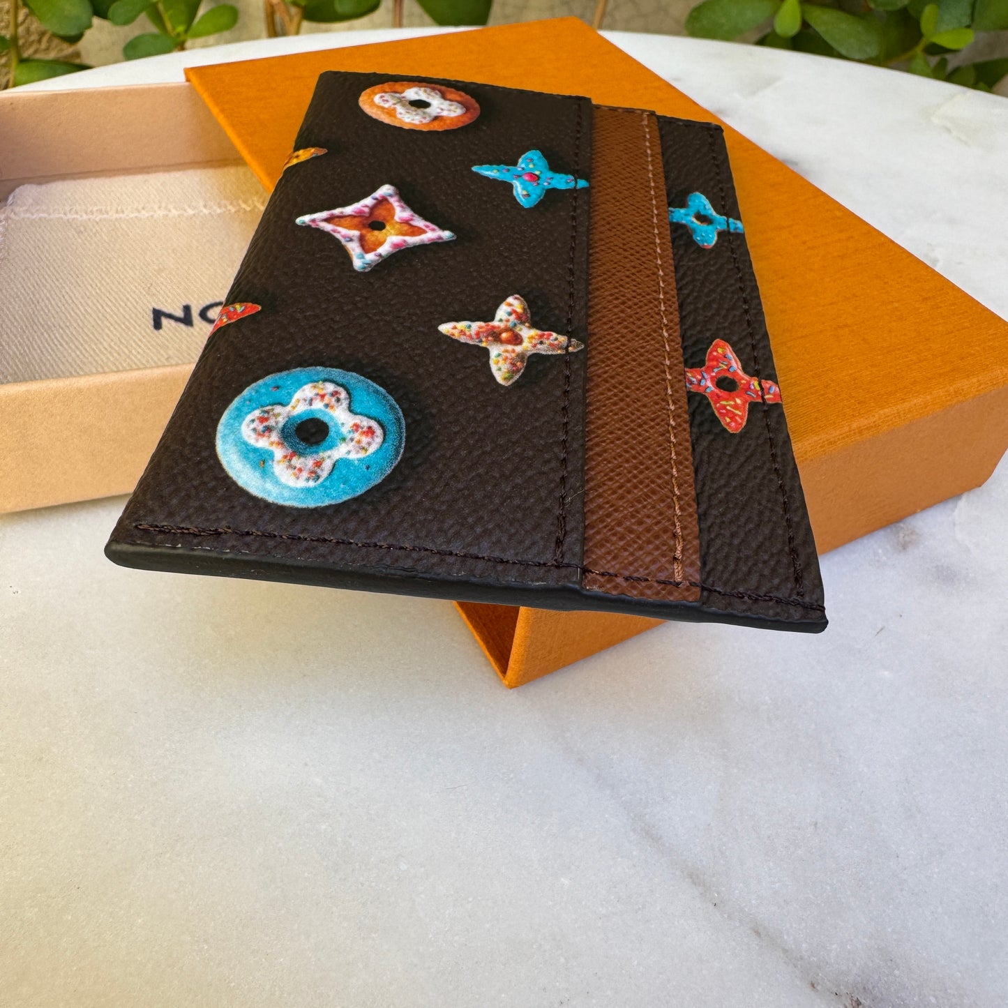Louis Vuitton Donut Monogram Double Card Holder