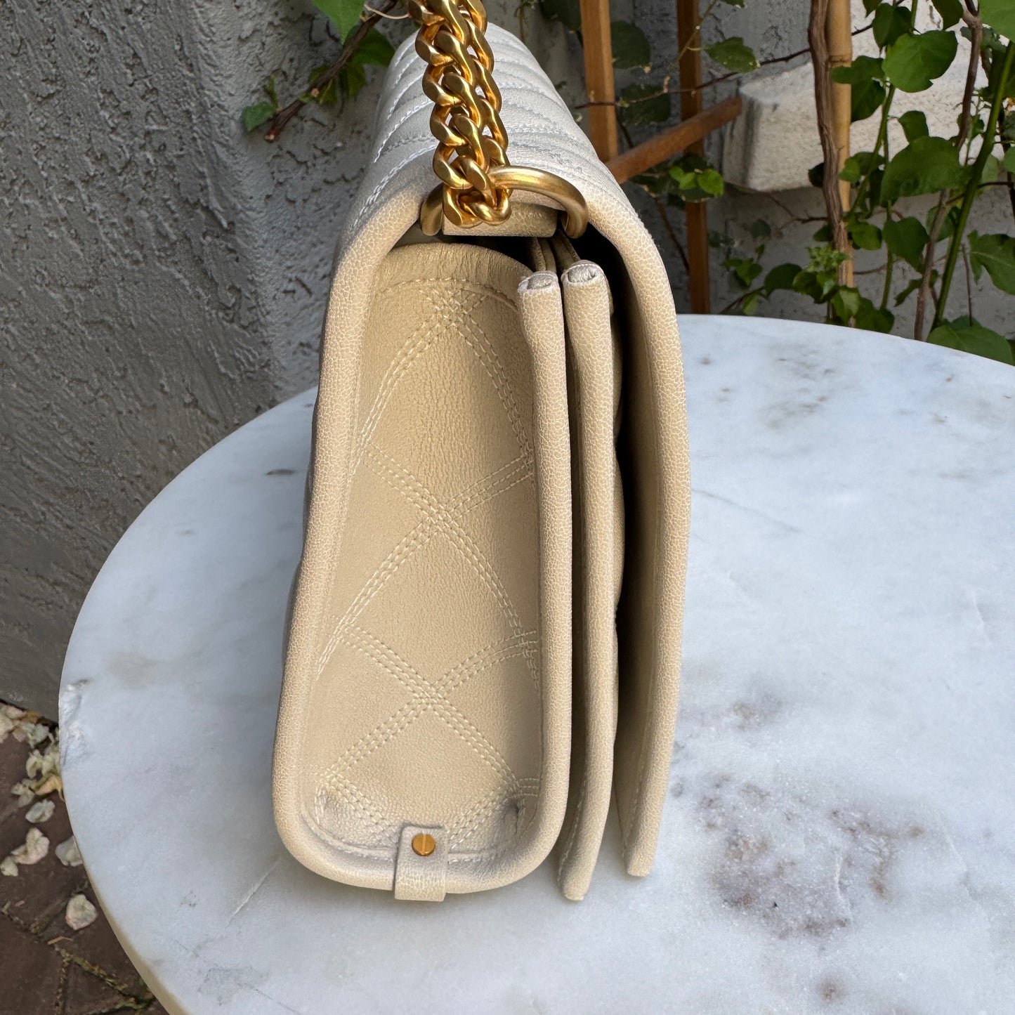 Saint Laurent Quilted Small Becky Shoulder Bag